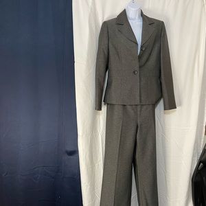 2 pc grey pants suit